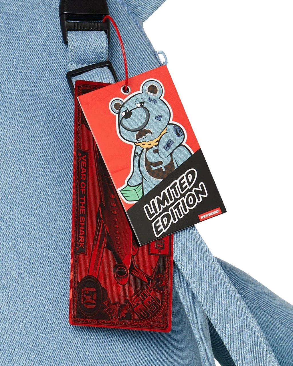 Sac à dos - DENIM SHARK MONEYBEAR TEDDY BEAR - SPRAYGROUND-Magna-Carta