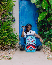 Sac à dos - EMBELLISHED FLEECE MONSTER BACKPACK - SPRAYGROUND-Magna-Carta