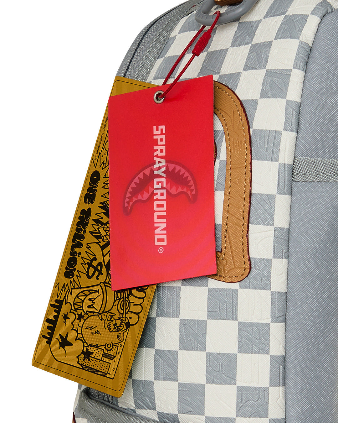 Sac à dos - EMBOSSED CREAM CHECK BACKPACK - SPRAYGROUND-Magna-Carta