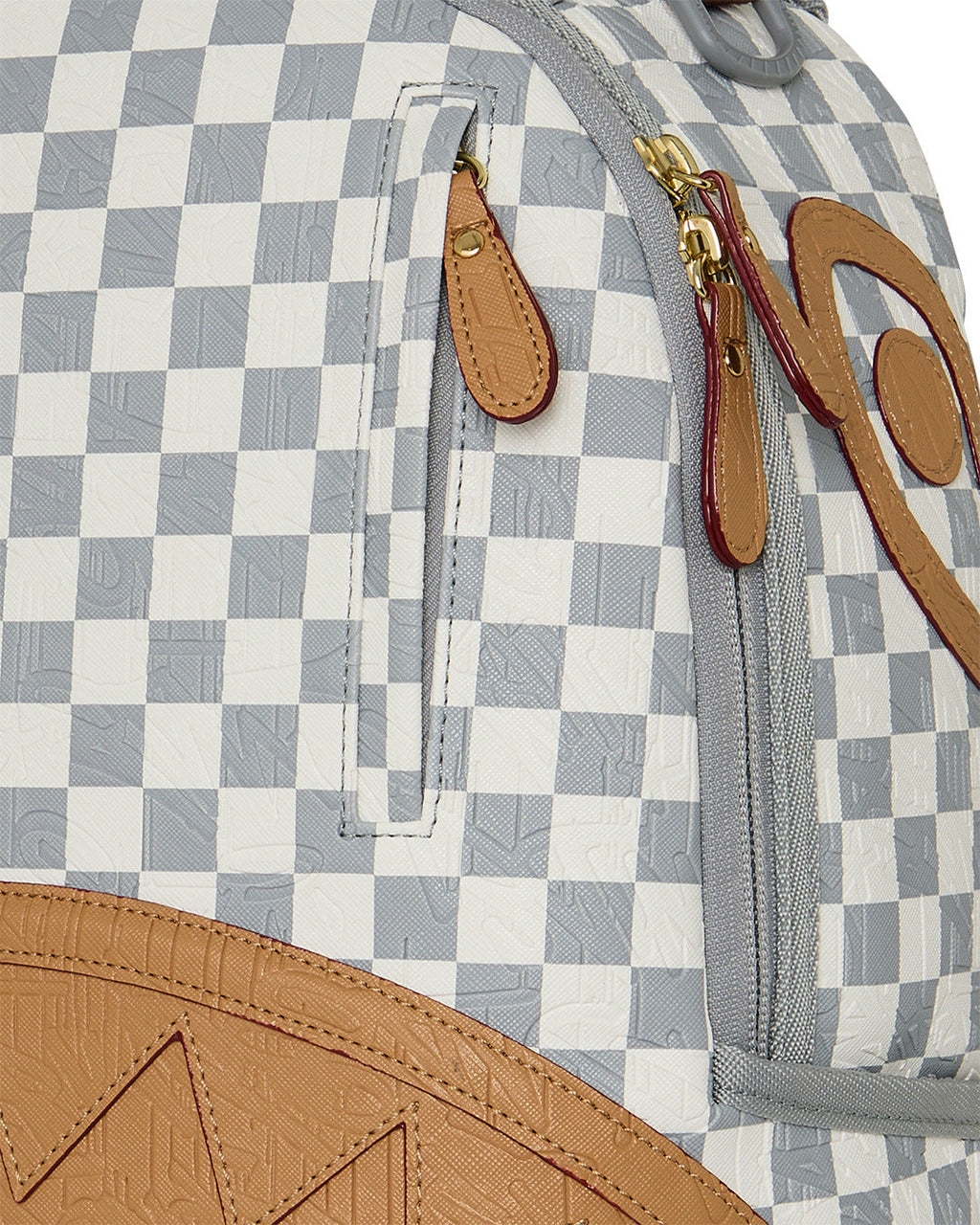 Sac à dos - EMBOSSED CREAM CHECK BACKPACK - SPRAYGROUND-Magna-Carta