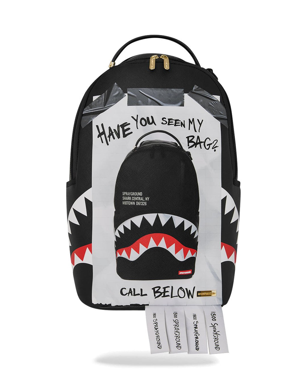 Sac à dos - MISSING BAG FLYER ON BAG WITH REAL CUT STRIPS BACKPACK - SPRAYGROUND-Magna-Carta