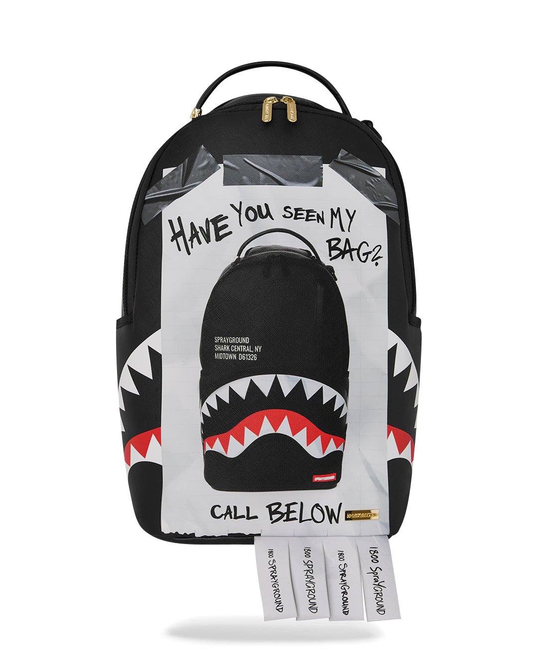 Sac à dos - MISSING BAG FLYER ON BAG WITH REAL CUT STRIPS BACKPACK - SPRAYGROUND-Magna-Carta