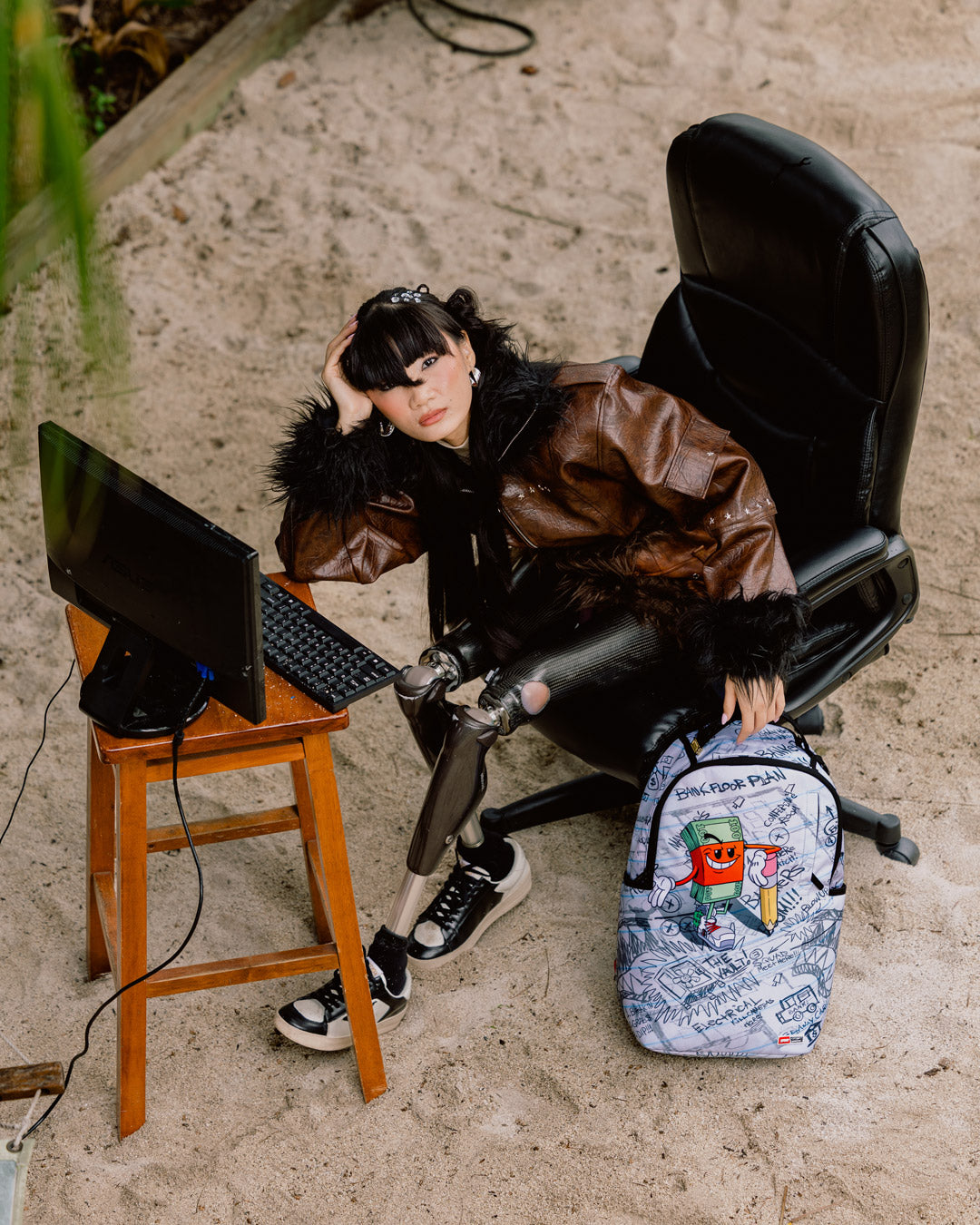 Sac à dos - MONEY BOY PENCIL DOODLES - SPRAYGROUND-Magna-Carta