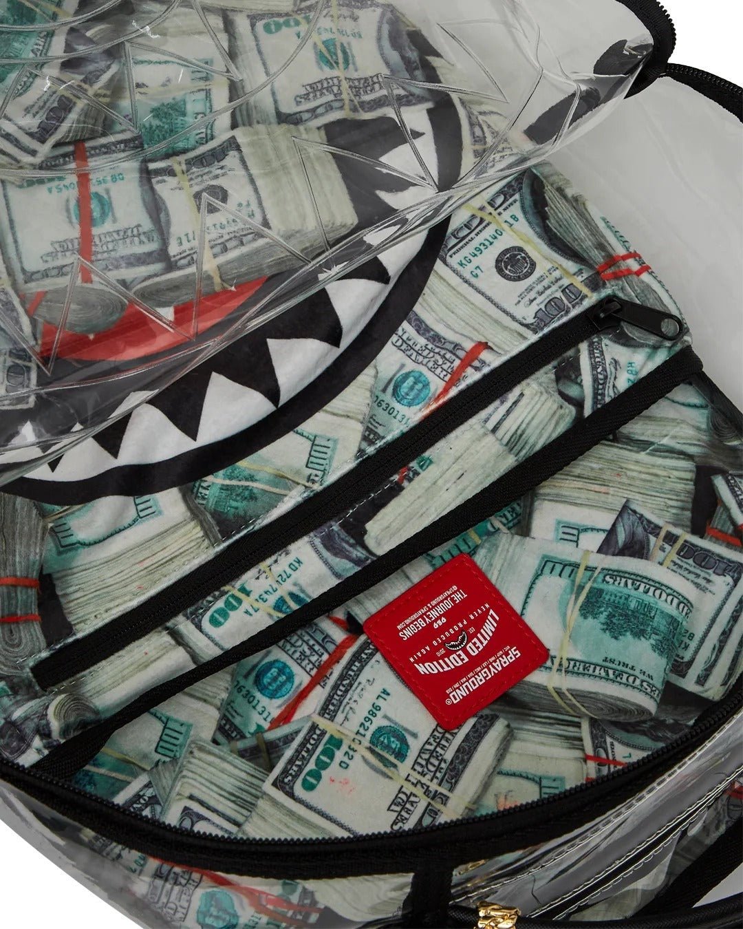 Sac à dos - MONEY PILE DLXS CLEAR BACKPACK - SPRAYGROUND-Magna-Carta
