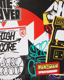 Sac à dos - PACMAN STICKERS DLXSV BACKPACK - SPRAYGROUND-Magna-Carta