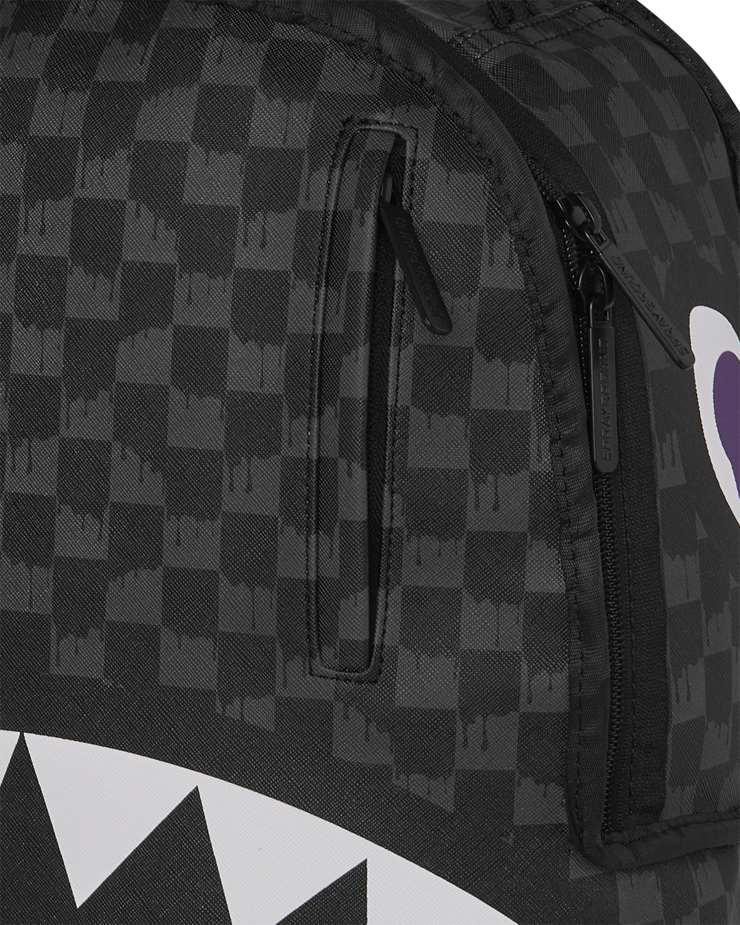 Sac à dos – REVERSE MODE PURPLE VELOUR TO BLACK CHECK – SPRAYGROUND-Magna-Carta