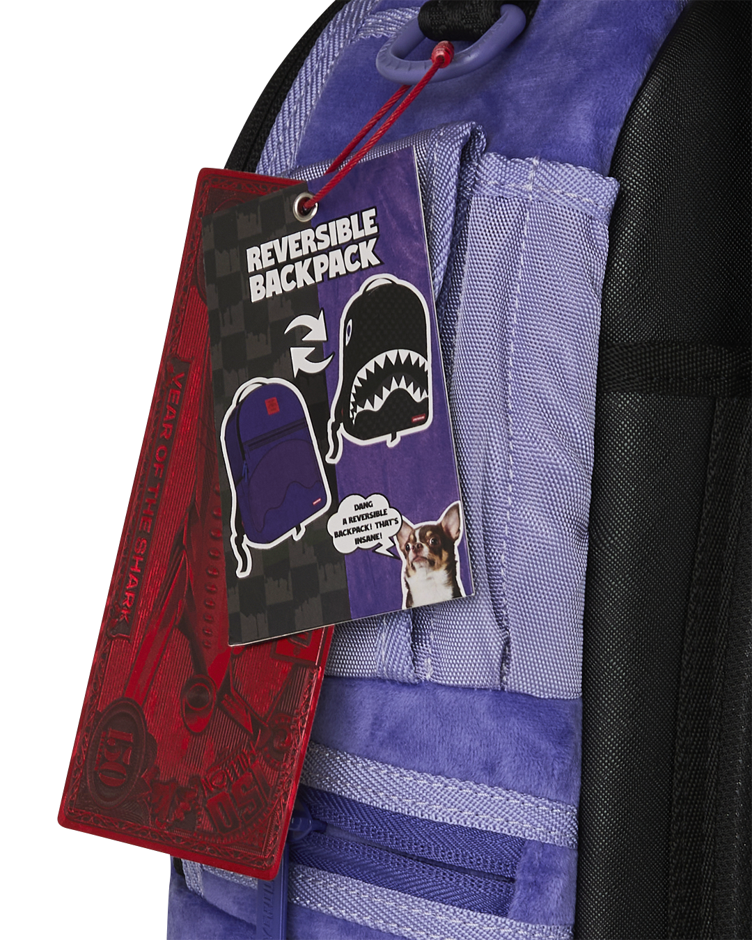 Sac à dos – REVERSE MODE PURPLE VELOUR TO BLACK CHECK – SPRAYGROUND-Magna-Carta