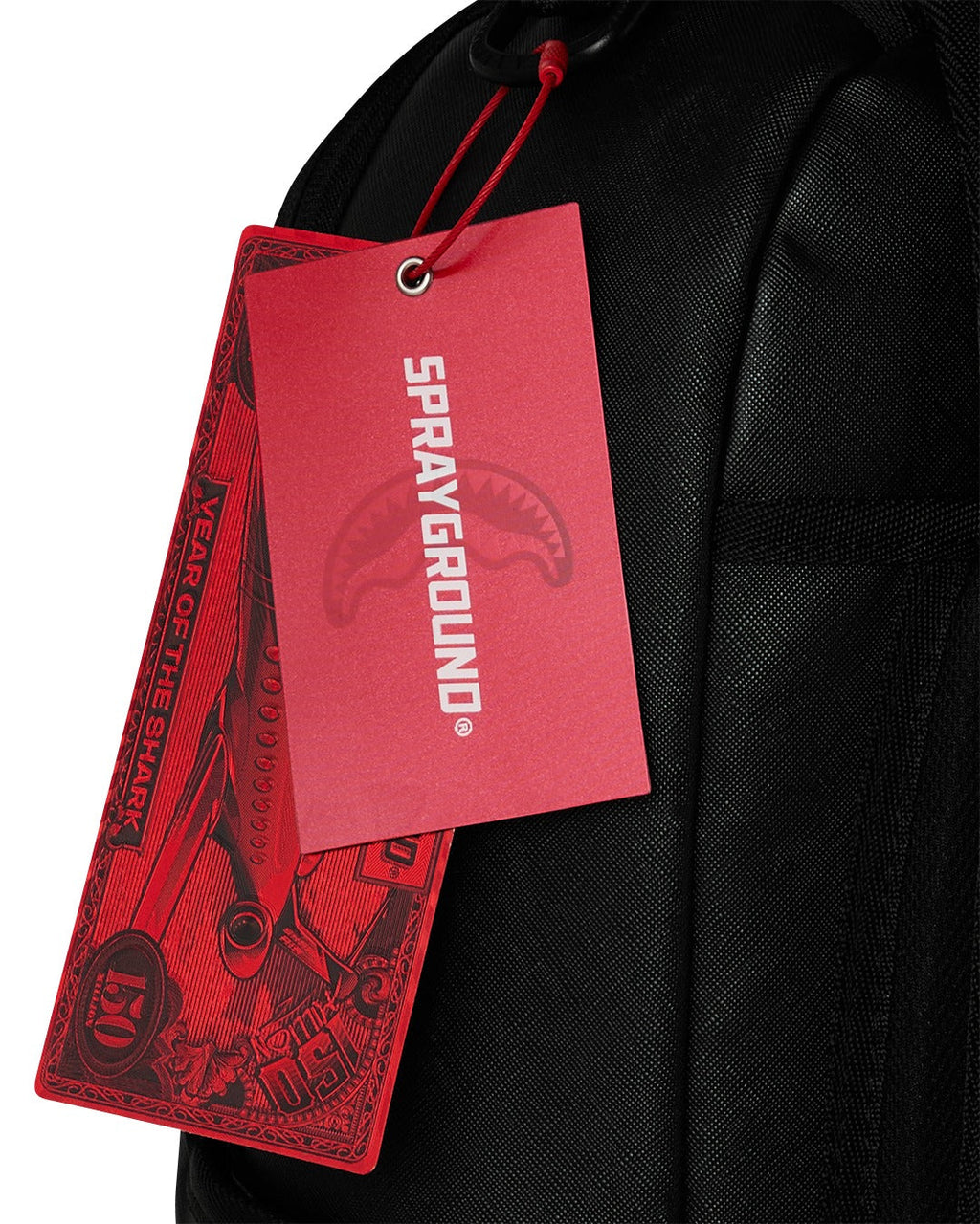 Sac à dos - SHARK CENTRAL BLACK EMBROIDERED SHARK BACKPACK - SPRAYGROUND-Magna-Carta