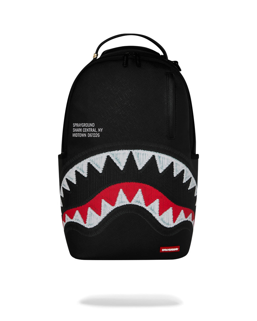 Sac à dos - SHARK CENTRAL BLACK EMBROIDERED SHARK BACKPACK - SPRAYGROUND-Magna-Carta Image principale du produit