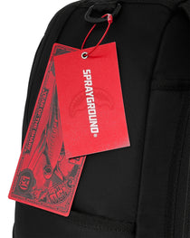 Sac à dos - SHARK CENTRAL BLACK NYLON GRAY EMBOSSED BACKPACK - SPRAYGROUND-Magna-Carta