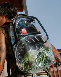 Sac à dos - SHARK CENTRAL CLEAR DLXSV BACKPACK BLACKPANEL - SPRAYGROUND-Magna-Carta