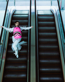 Sac à dos - SHARK CENTRAL NYLON HOT PINK - SPRAYGROUND-Magna-Carta