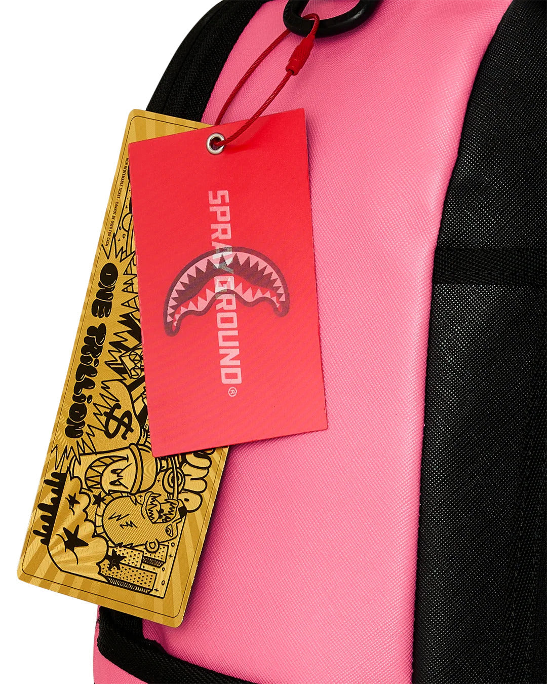 Sac à dos - SHARK CENTRAL PINK EMBROIDERED SHARK BACKPACK - SPRAYGROUND-Magna-Carta