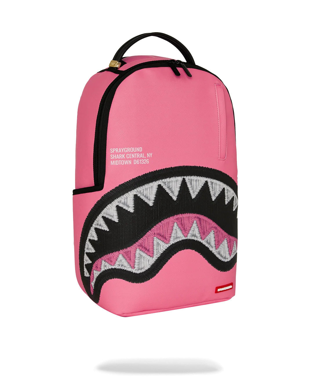 Sac à dos - SHARK CENTRAL PINK EMBROIDERED SHARK BACKPACK - SPRAYGROUND-Magna-Carta
