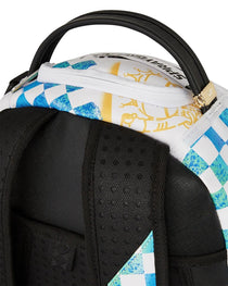 Sac à dos - SHARK CENTRAL STENCILS WHITE DLXSV BACKPACK - SPRAYGROUND-Magna-Carta
