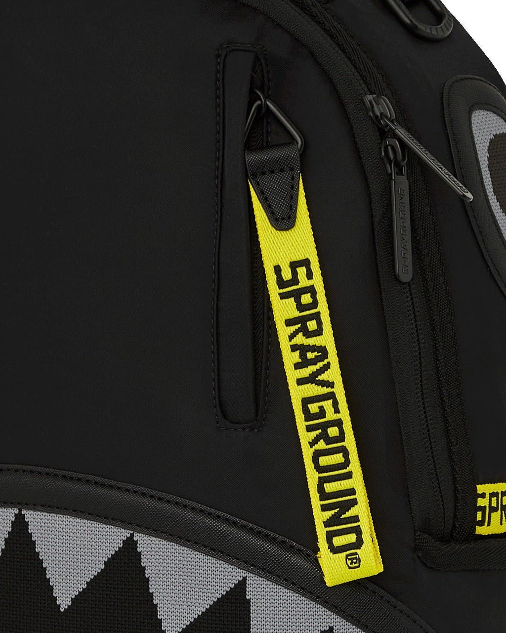 Sac à dos - SHARK CENTRAL YELLOW TAPE DLX SATIN BACKPACK - SPRAYGROUND-Magna-Carta