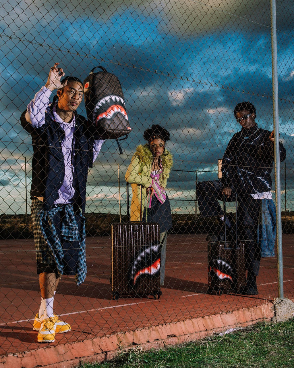 Sac à dos - SHARKS IN PARIS BLUR - SPRAYGROUND-Magna-Carta