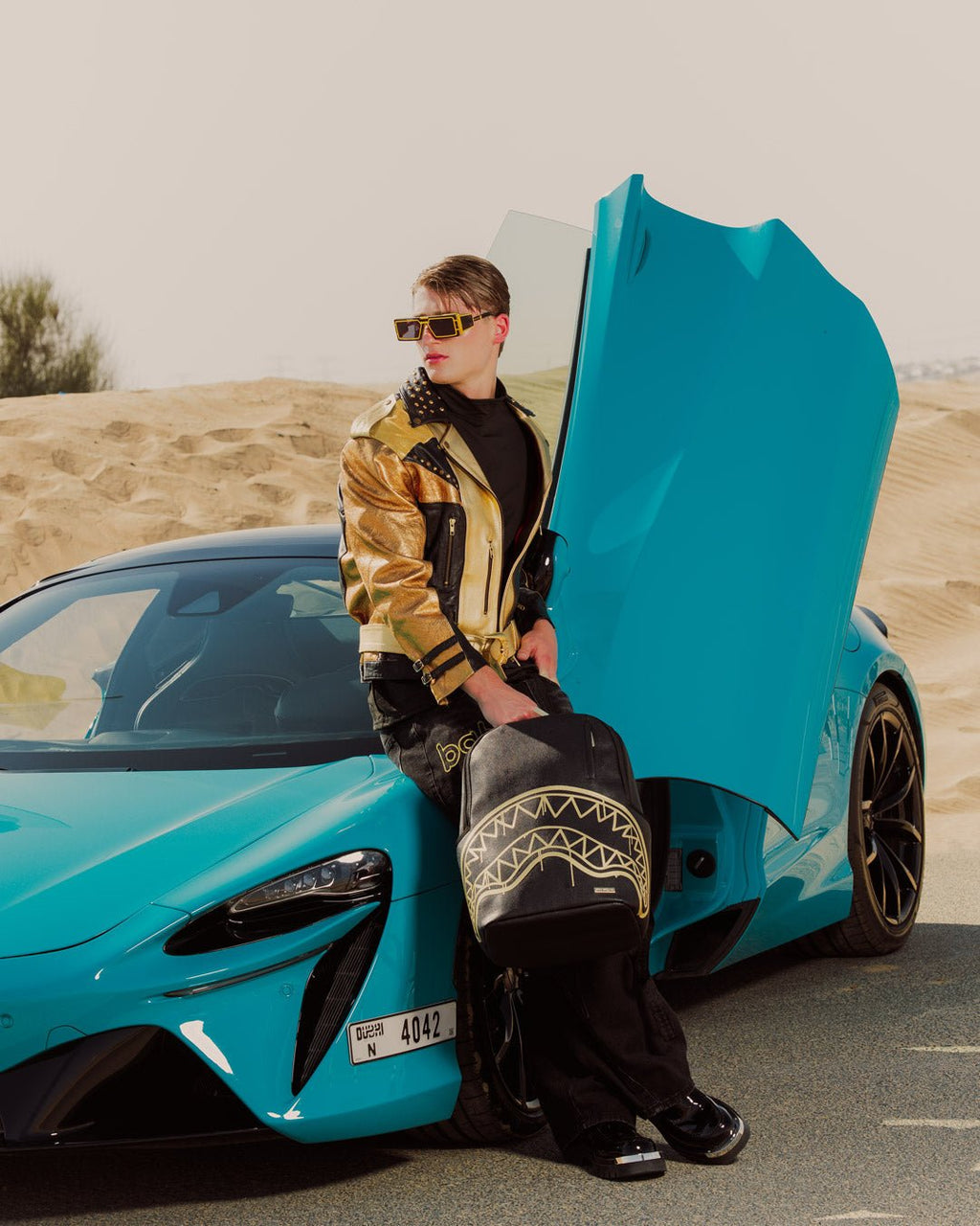Sac à dos - THAT GOLD DRAP BACKPACK - SPRAYGROUND-Magna-Carta