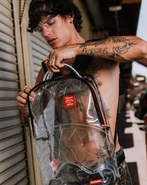 Sac à dos - VSM PIPING DLX CLEAR BACKPACK - SPRAYGROUND-Magna-Carta