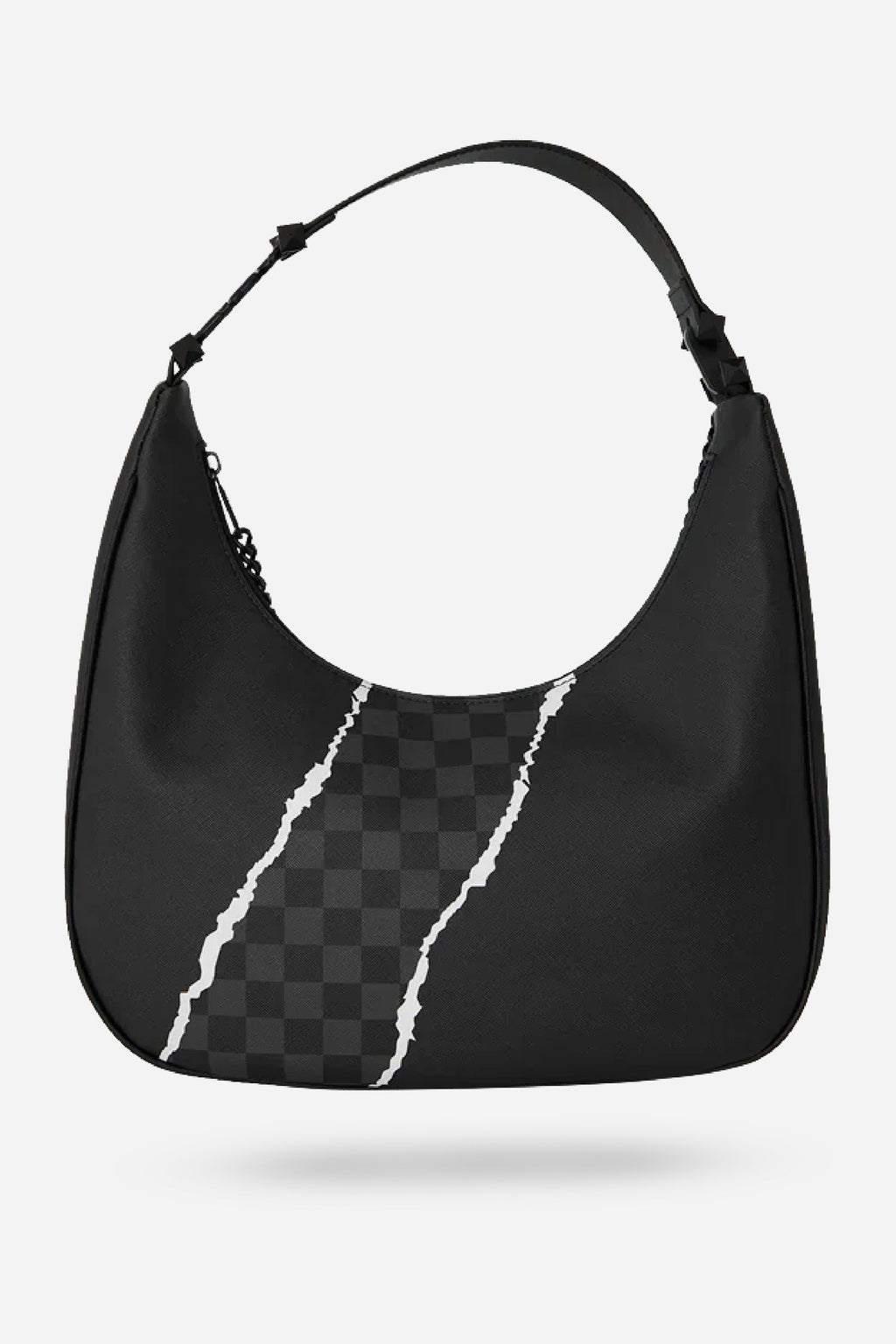 Sac à main - CENTER RIP REVEALING GRAY CHECK HANDBAG - SPRAYGROUND-Magna-Carta
