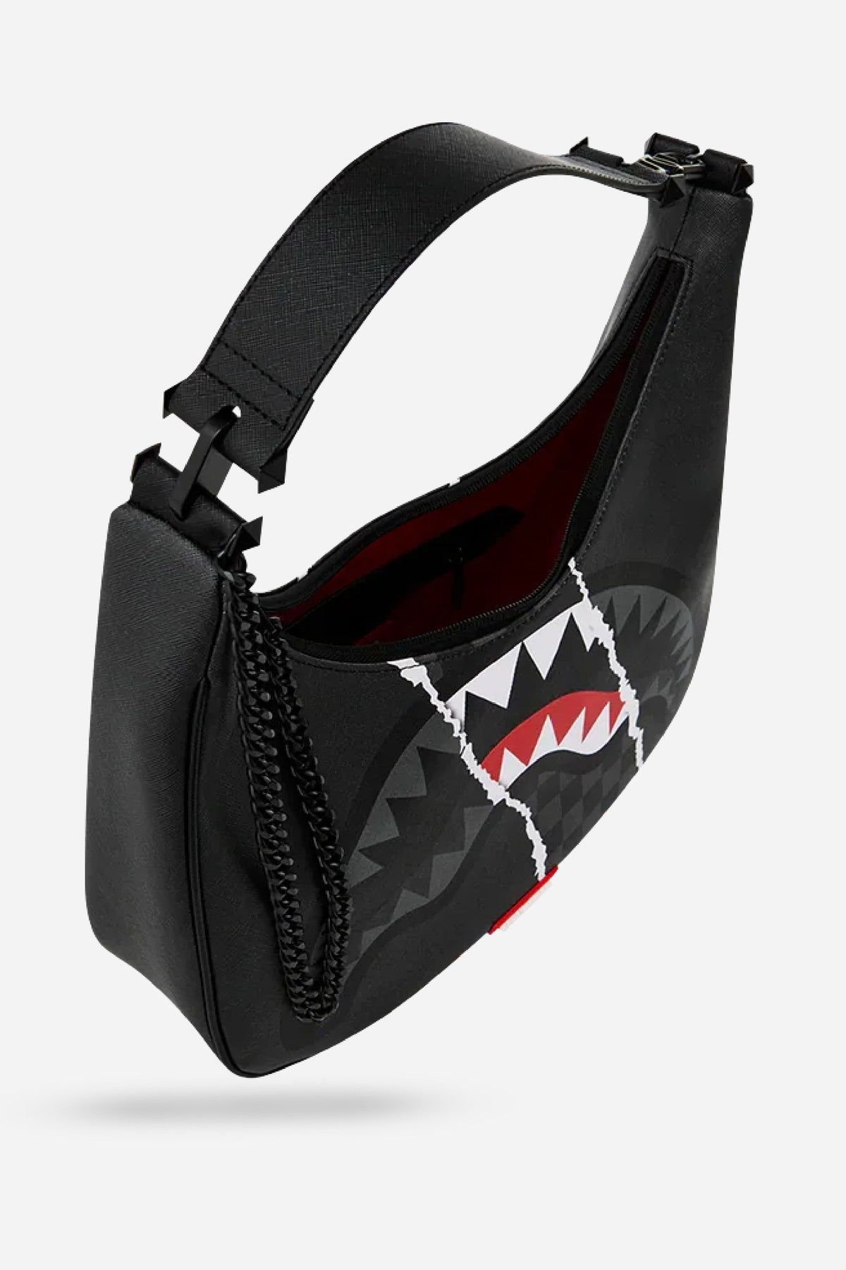 Sac à main - CENTER RIP REVEALING GRAY CHECK HANDBAG - SPRAYGROUND-Magna-Carta