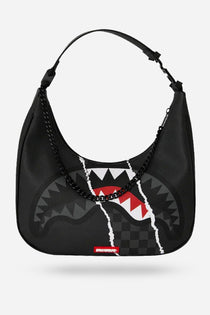Sac à main - CENTER RIP REVEALING GRAY CHECK HANDBAG - SPRAYGROUND-Magna-Carta