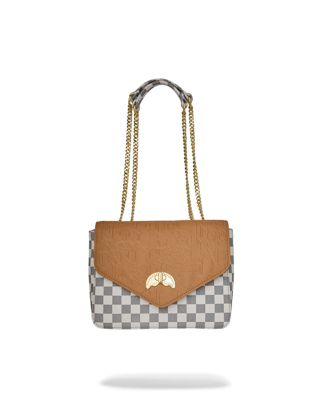 Sac à main - EMBOSSED CREAM CHECK HANDBAG - SPRAYGROUND-Magna-Carta