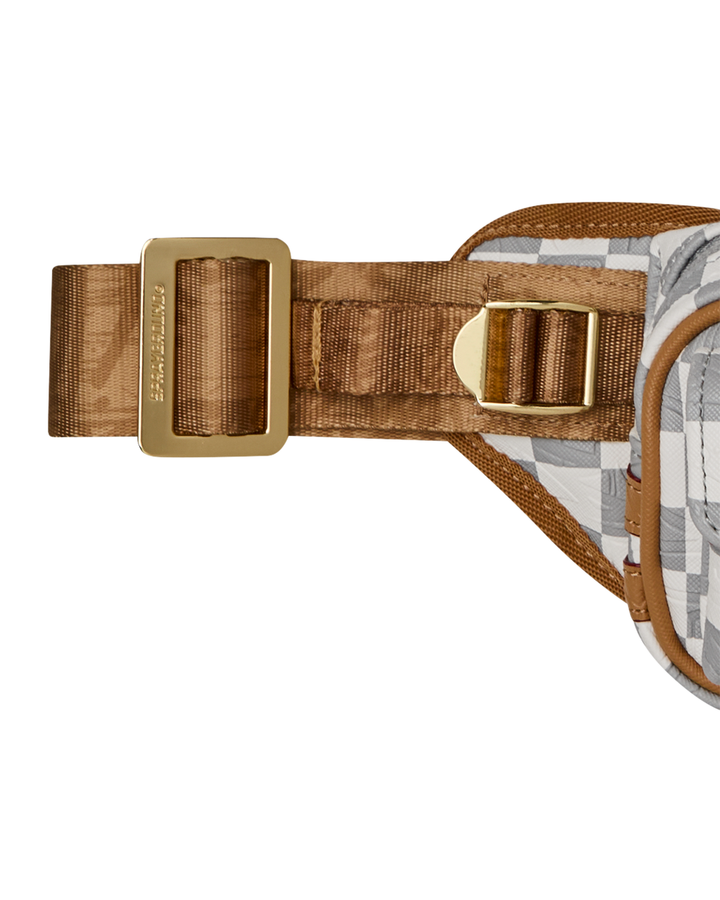 Sac bandoulière - EMBOSSED CREAM CHECK CARGO CROSSBODY - SPRAYGROUND-Magna-Carta