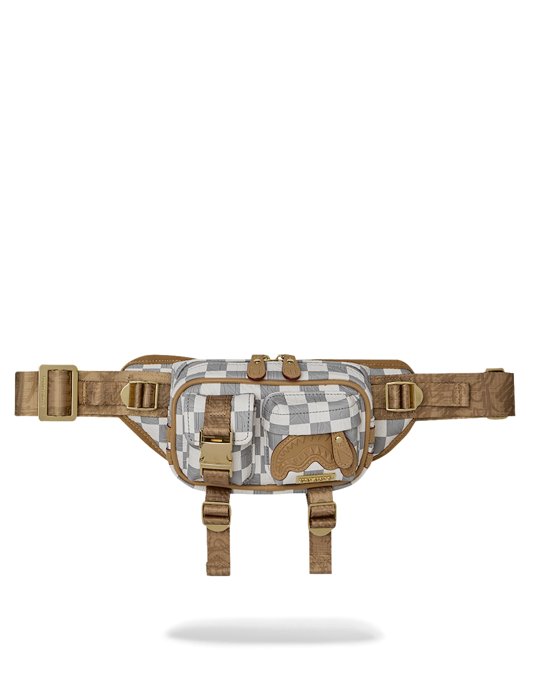 Sac bandoulière - EMBOSSED CREAM CHECK CARGO CROSSBODY - SPRAYGROUND-Magna-Carta Main image