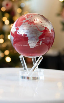Silver and Red - ISR - MOVA Globes-Magna-Carta