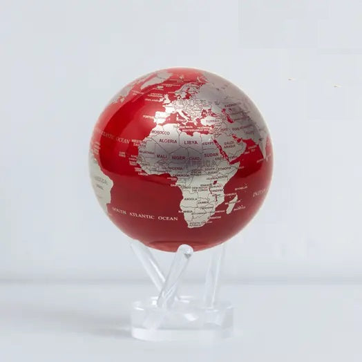 Silver and Red - ISR - MOVA Globes-Magna-Carta