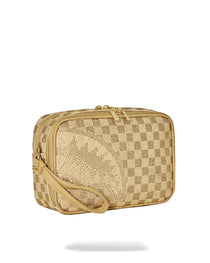 TROUSSE - 2 TONE GOLD TRINITY TOILETRY BRICK - SPRAYGROUND-Magna-Carta
