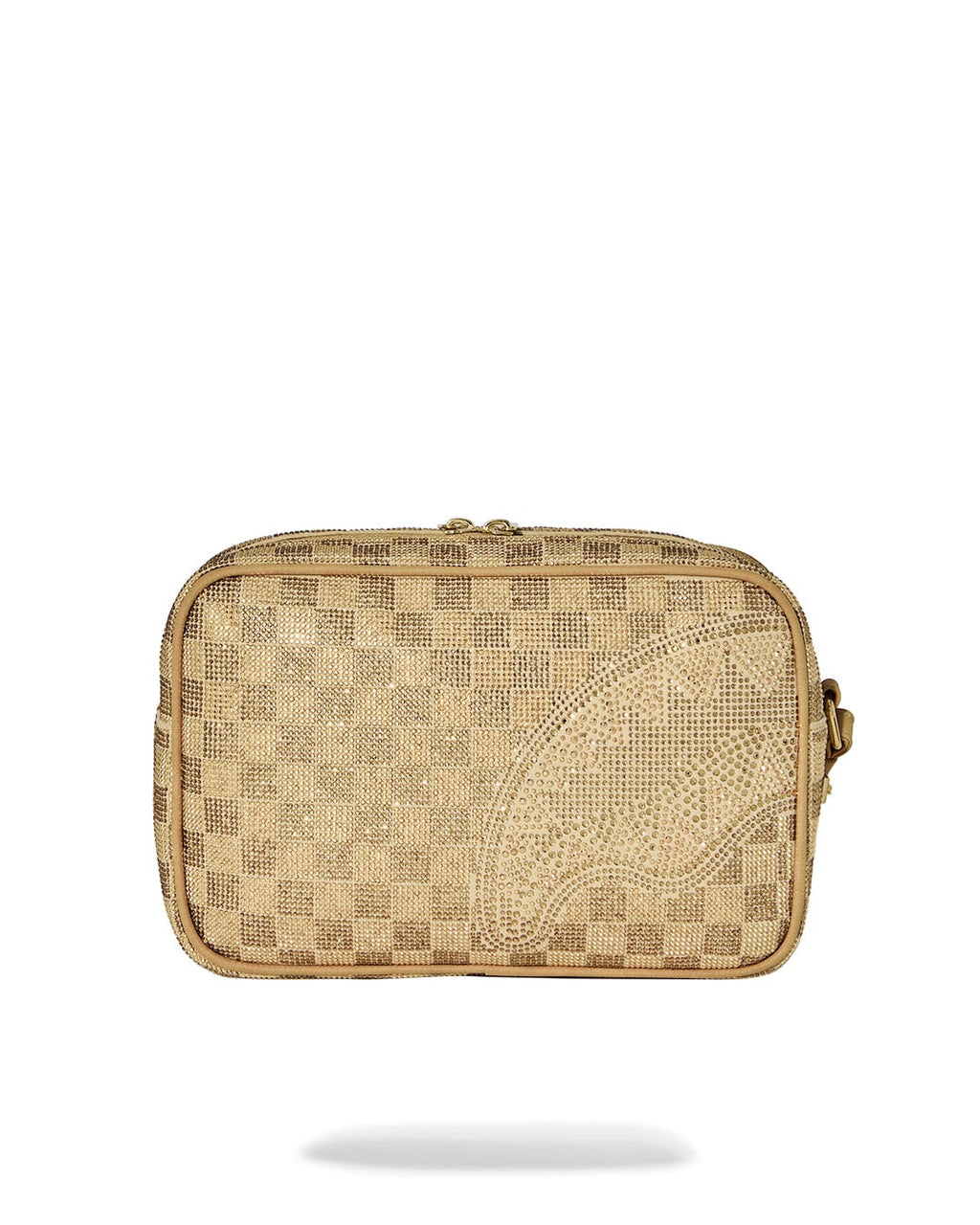 TROUSSE - 2 TONE GOLD TRINITY TOILETRY BRICK - SPRAYGROUND-Magna-Carta