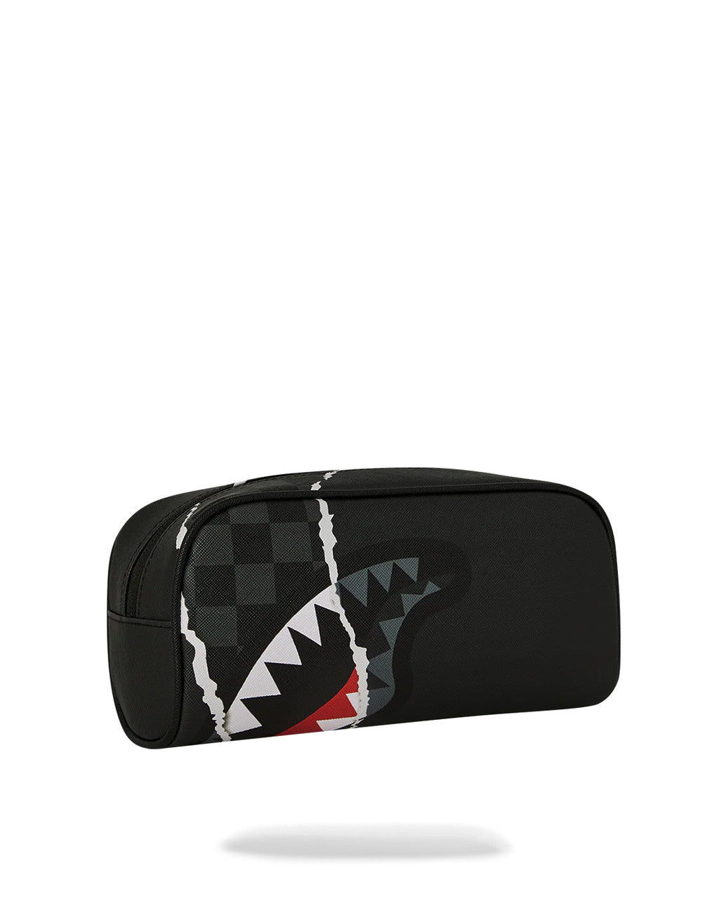 TROUSSE - CENTER RIP REVEALING GRAY CHECK POUCH - SPRAYGROUND-Magna-Carta