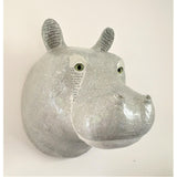 Trophée d'Hippopotame en papier mâché - Aude Goalec et Nicole Jacobs-Magna-Carta