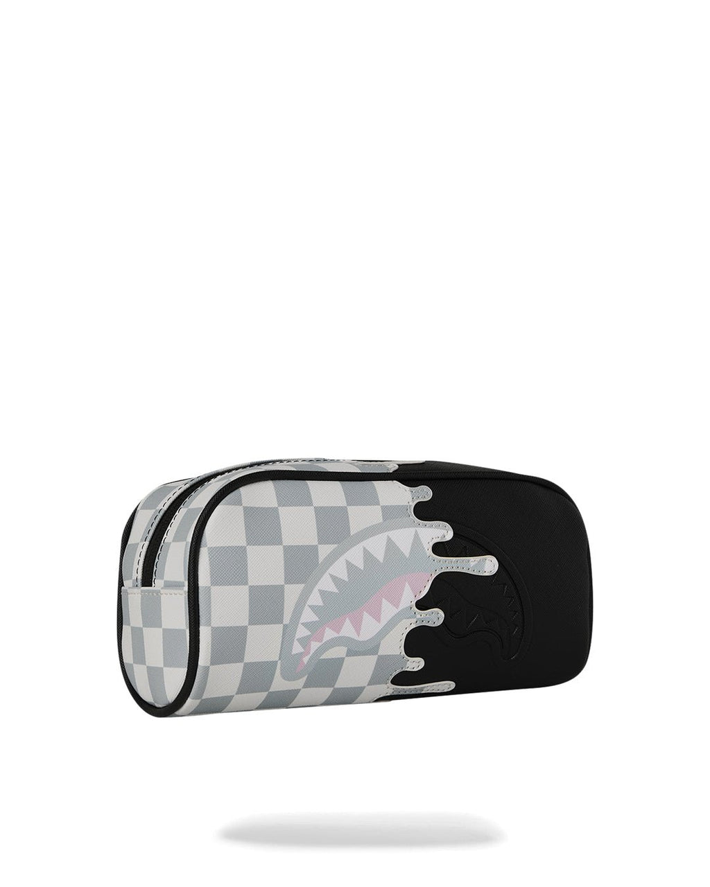 Trousse - CREAM CHECK UNFINISHED SHARK PENCIL POUCH - SPRAYGROUND-Magna-Carta