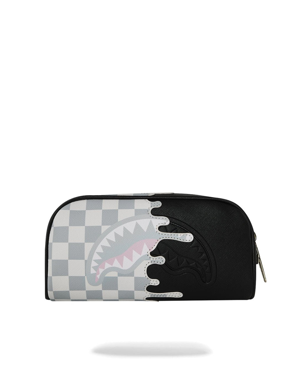 Trousse - CREAM CHECK UNFINISHED SHARK PENCIL POUCH - SPRAYGROUND-Magna-Carta