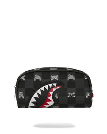 Trousse - GRAY PEEKING CHARACTER CHECK PENCIL POUCH - SPRAYGROUND-Magna-Carta