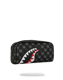 Trousse - SHARKS IN PARIS WTF BUBBLY BLACK CHECK POUCH - SPRAYGROUND-Magna-Carta