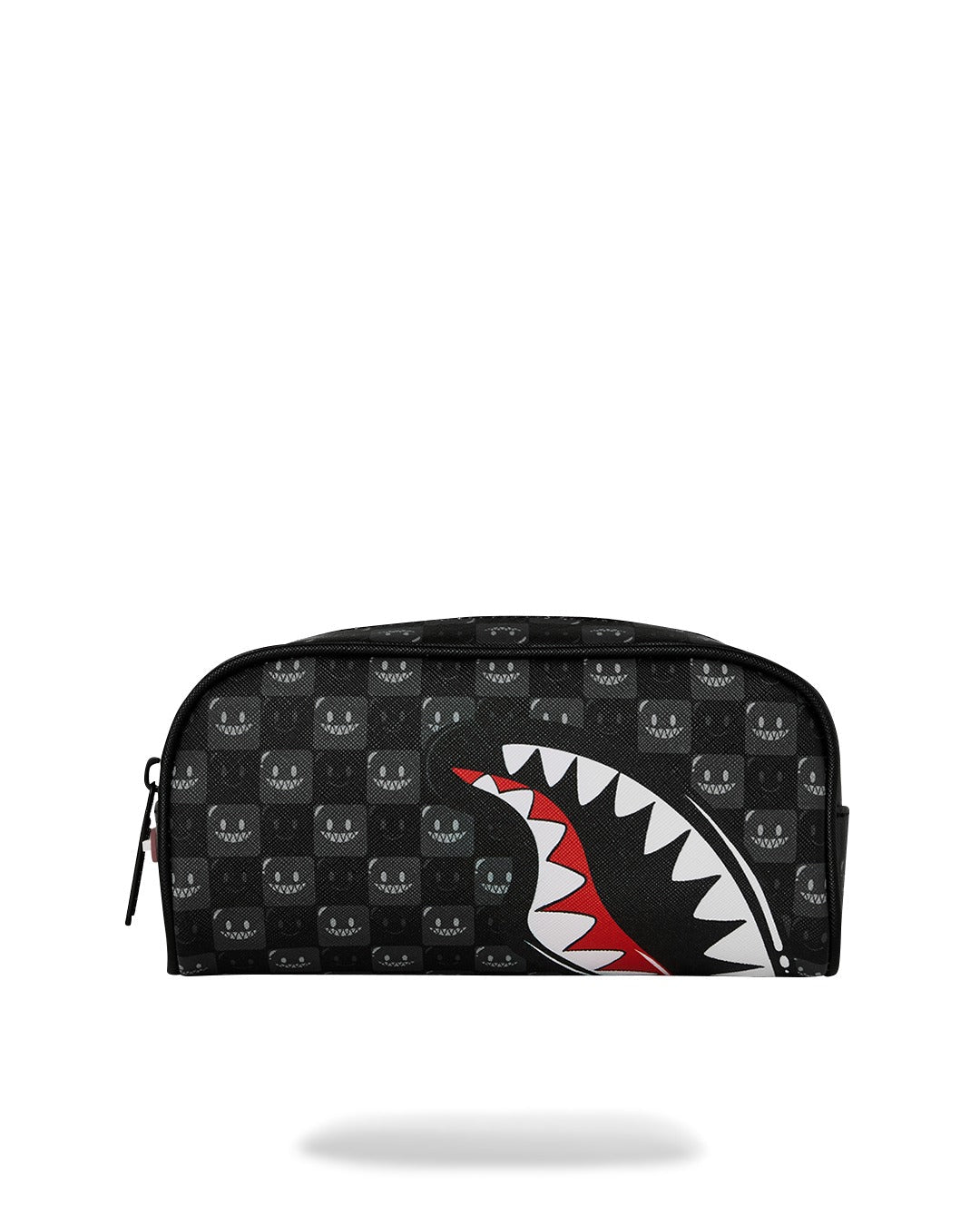 Trousse - SHARKS IN PARIS WTF BUBBLY BLACK CHECK POUCH - SPRAYGROUND-Magna-Carta