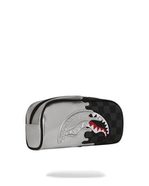 Trousse - SILVER SIDE DRIP BLACK CHECK PENCIL POUCH - SPRAYGROUND-Magna-Carta