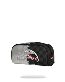 Trousse - SILVER SIDE DRIP BLACK CHECK PENCIL POUCH - SPRAYGROUND-Magna-Carta