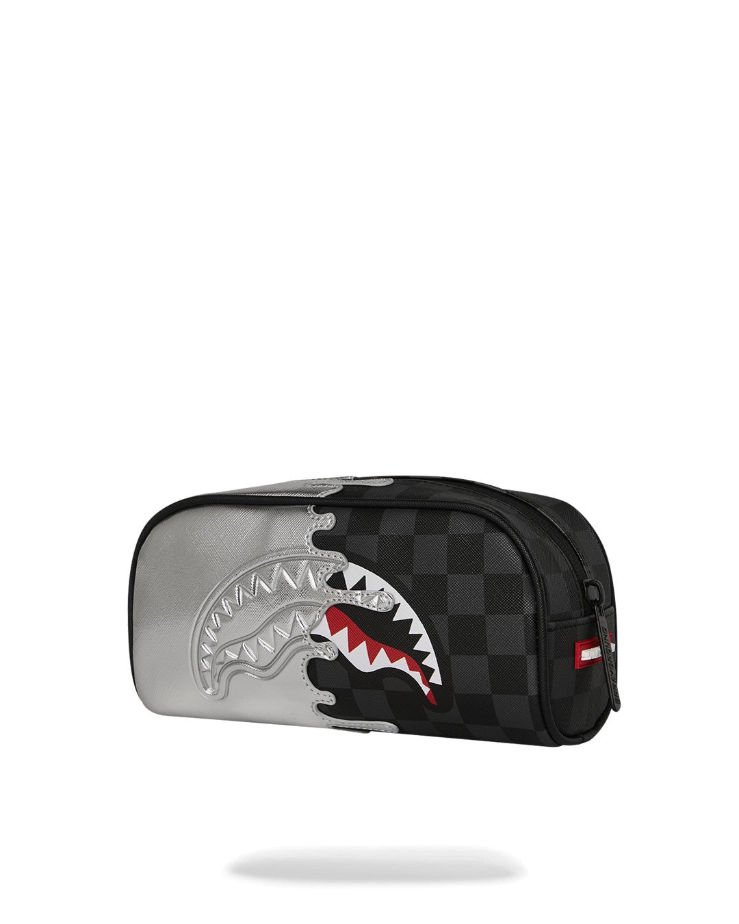 Trousse - SILVER SIDE DRIP BLACK CHECK PENCIL POUCH - SPRAYGROUND-Magna-Carta