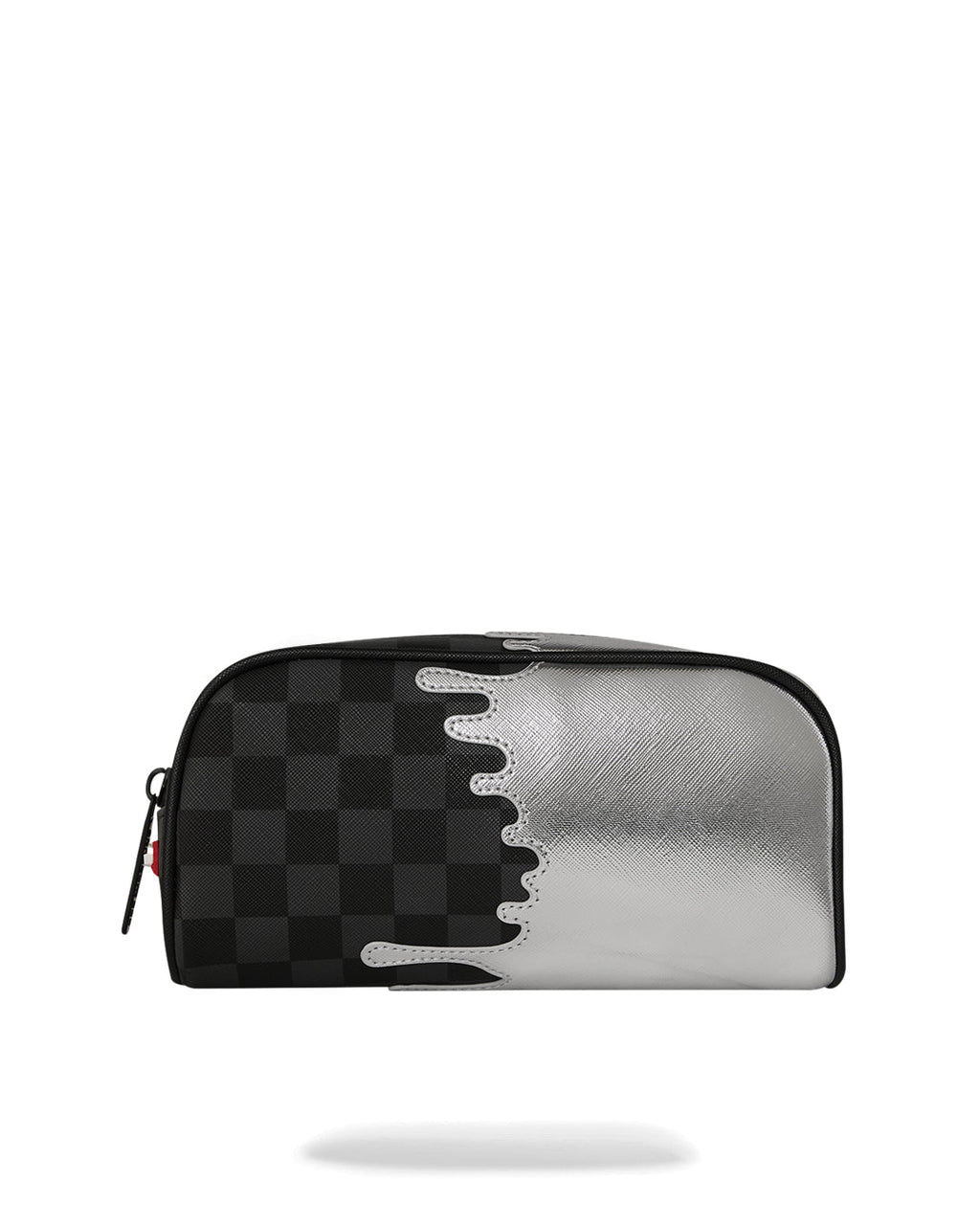 Trousse - SILVER SIDE DRIP BLACK CHECK PENCIL POUCH - SPRAYGROUND-Magna-Carta