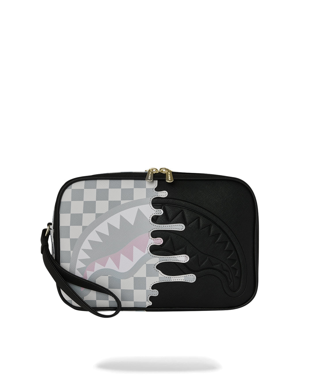 Trousse de toilette - CREAM CHECK UNFINISHED SHARK TOILETRY BRICK - SPRAYGROUND-Magna-Carta