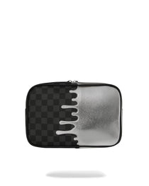 Trousse de toilette - SILVER SIDE DRIP BLACK CHECK BRICK TOILETRY - SPRAYGROUND-Magna-Carta