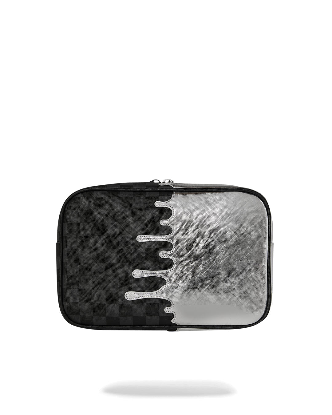 Trousse de toilette - SILVER SIDE DRIP BLACK CHECK BRICK TOILETRY - SPRAYGROUND-Magna-Carta