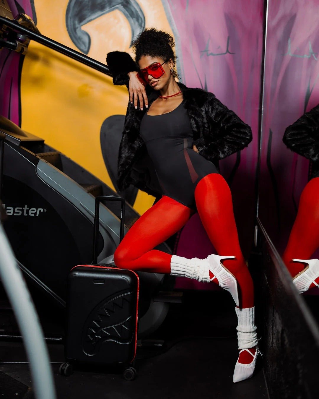 Valise - PRINTED ZIPPER SHARK CARRY-ON LUGGAGE - SPRAYGROUND-Magna-Carta