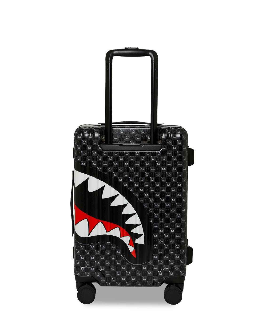 Valise - SHARKS IN PARIS WTF BUBBLY BLACK CHECK CARRY-ON LUGGAGE - SPRAYGROUND-Magna-Carta