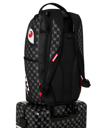 Valise - SHARKS IN PARIS WTF BUBBLY BLACK CHECK CARRY-ON LUGGAGE - SPRAYGROUND-Magna-Carta